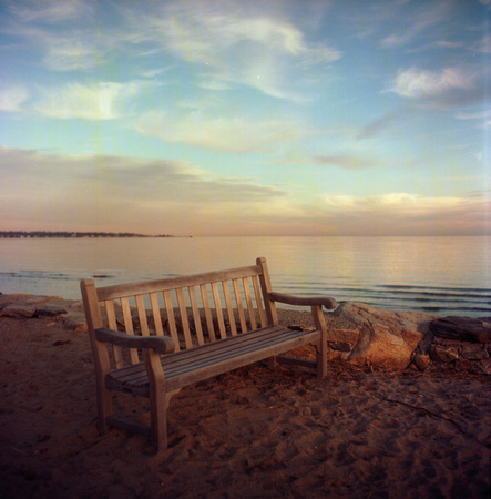Bench on the Beach, Old Greenwich 2011